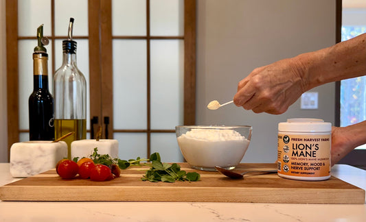 cooking with lions mane mushroom powder