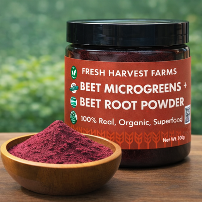 Beet Microgreens + Beet Root Powder