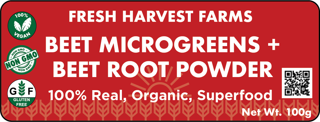 Beet Microgreens + Beet Root Powder