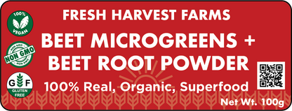 Beet Microgreens + Beet Root Powder