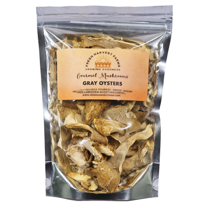 Gray Oyster Mushroom Caps (no stems)